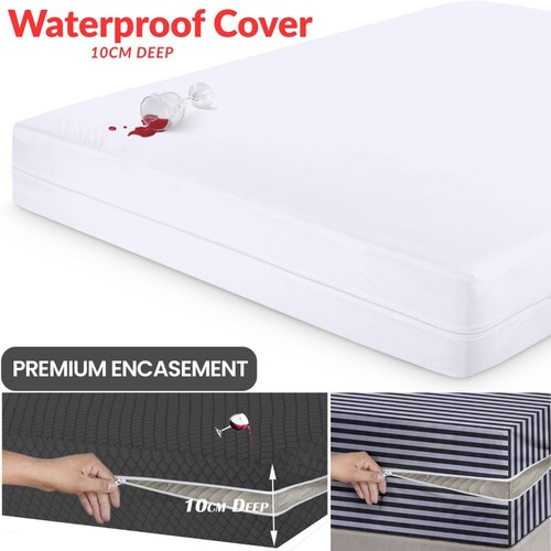 Zip waterproof mattress cover - mattress,