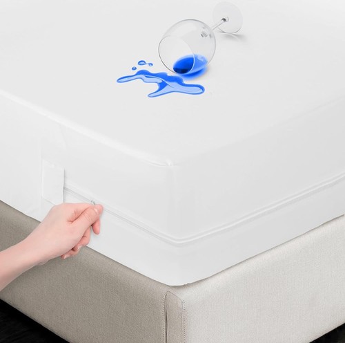 Zipped mattress protector anti - mattress,