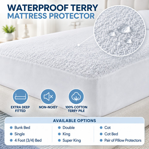 Waterproof terry mattress - waterproof,