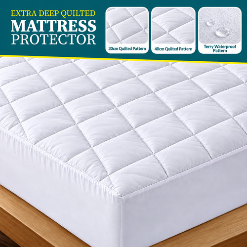 Extra deep quilted mattress - deep,