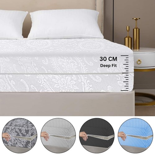 Zipped mattress protector anti - protector,