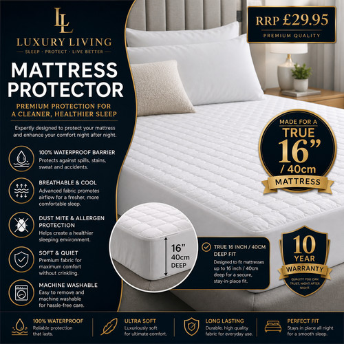 Extra deep 40cm quilted luxury - extra,
