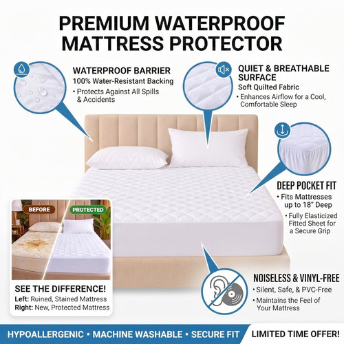 Waterproof quilted mattress - waterproof,