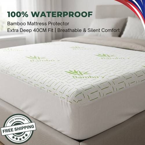 Bamboo mattress protector - bamboo, 40cm